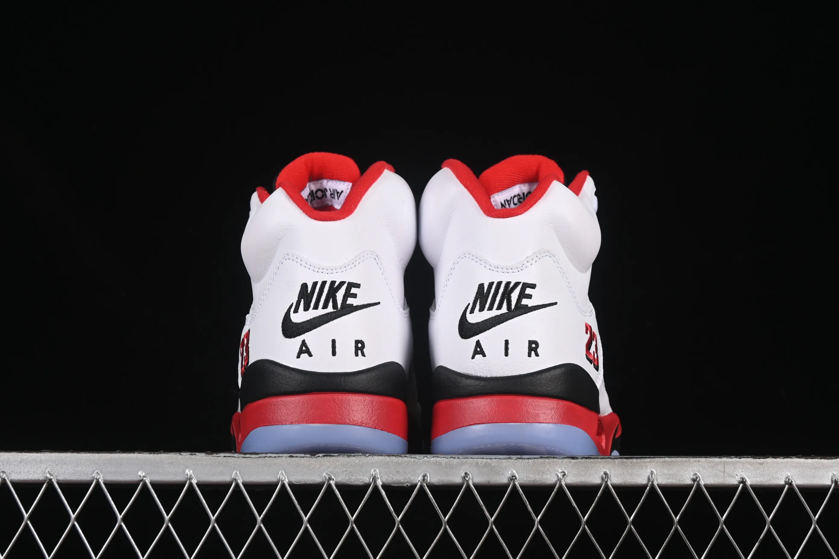 All categories Air Jordan Jordan series basketball shoes Air Jordan 5 Air Jordan 5 Retro "Fire Red Black Tongue" AJ5 Joe 5 Rukawa Maple Flame Red Basketball Shoes HQ7978-101